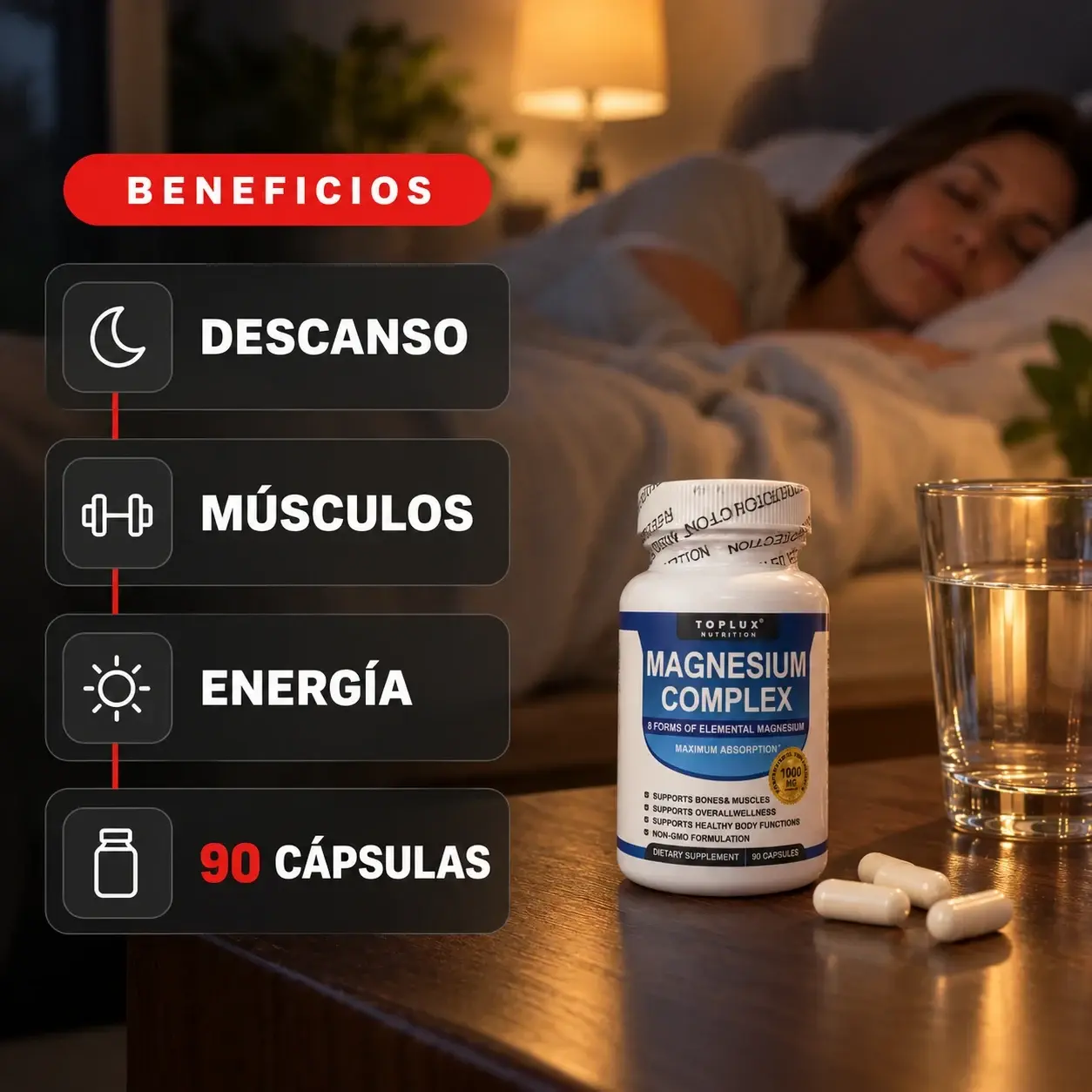Magnesio Complex Toplux | 8 en 1