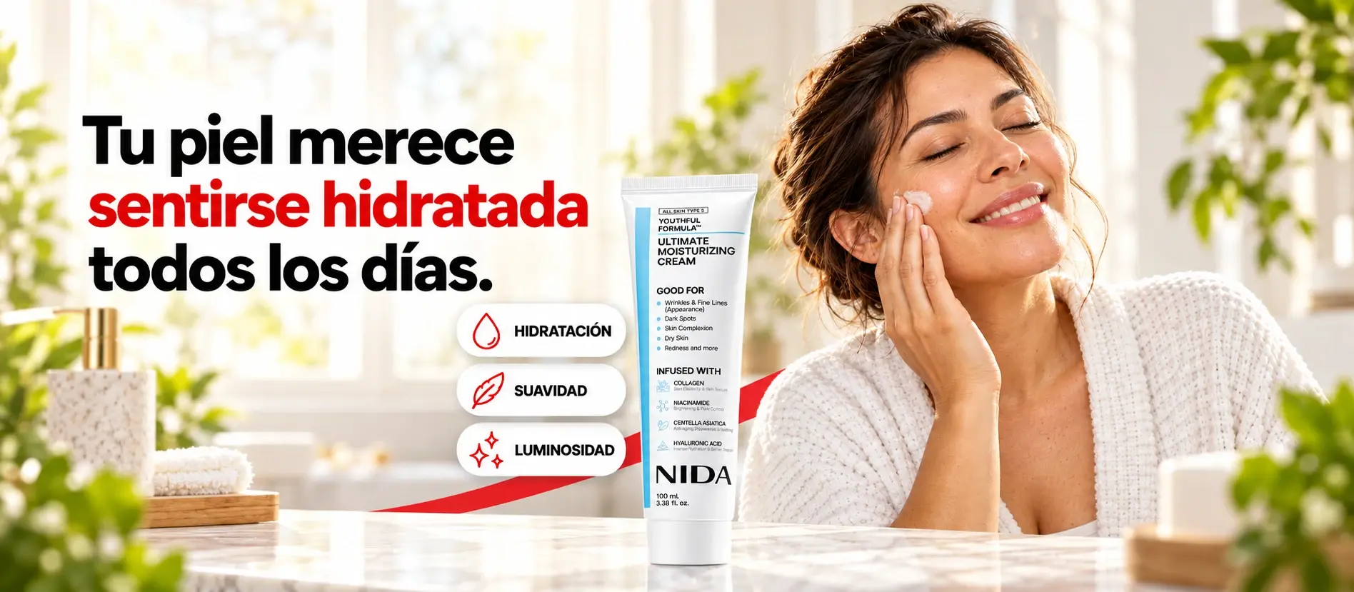 Tu piel merece sentirse hidratada todos los días.