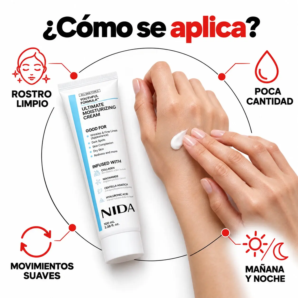 Crema Facial NIDA | Hidratante 100 ml